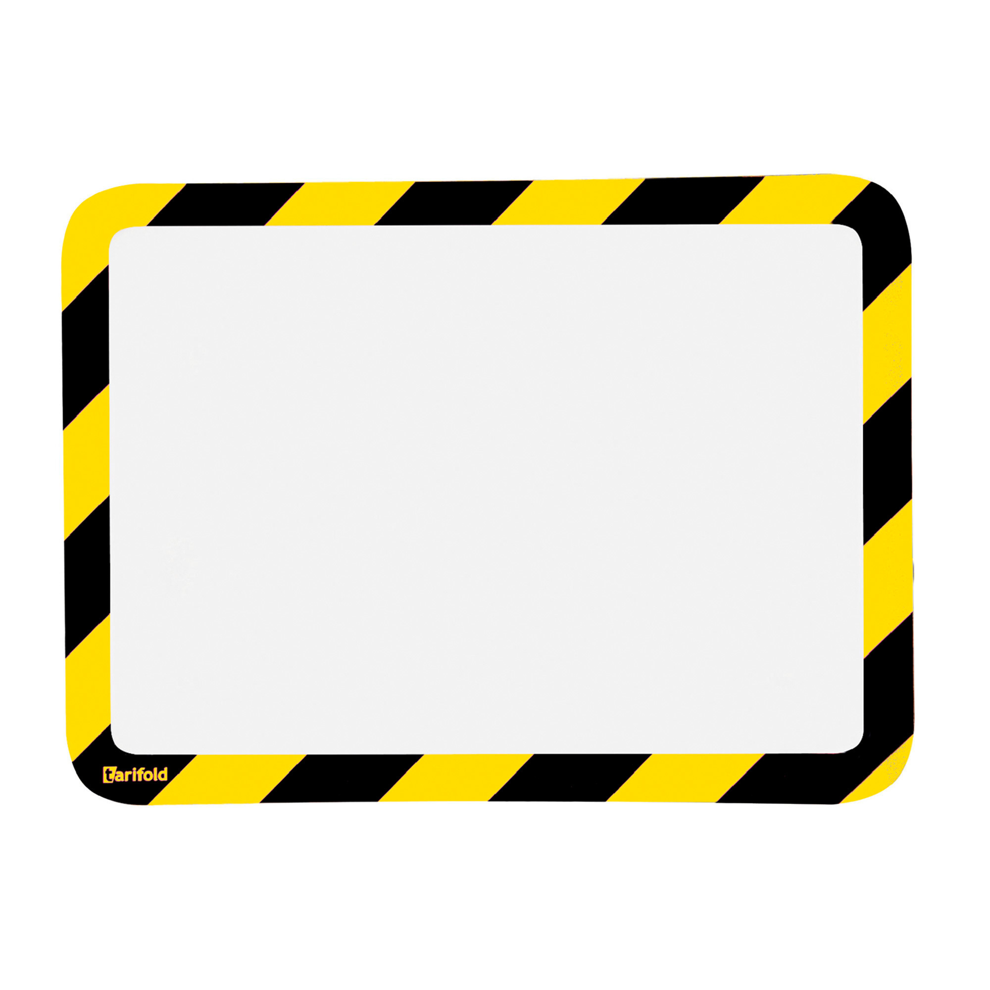 Tarifold Magneto Magnetic Safety Display Pocket 2-Pack, Yellow/Black, 10in.L x 12in.W, Model# P194944